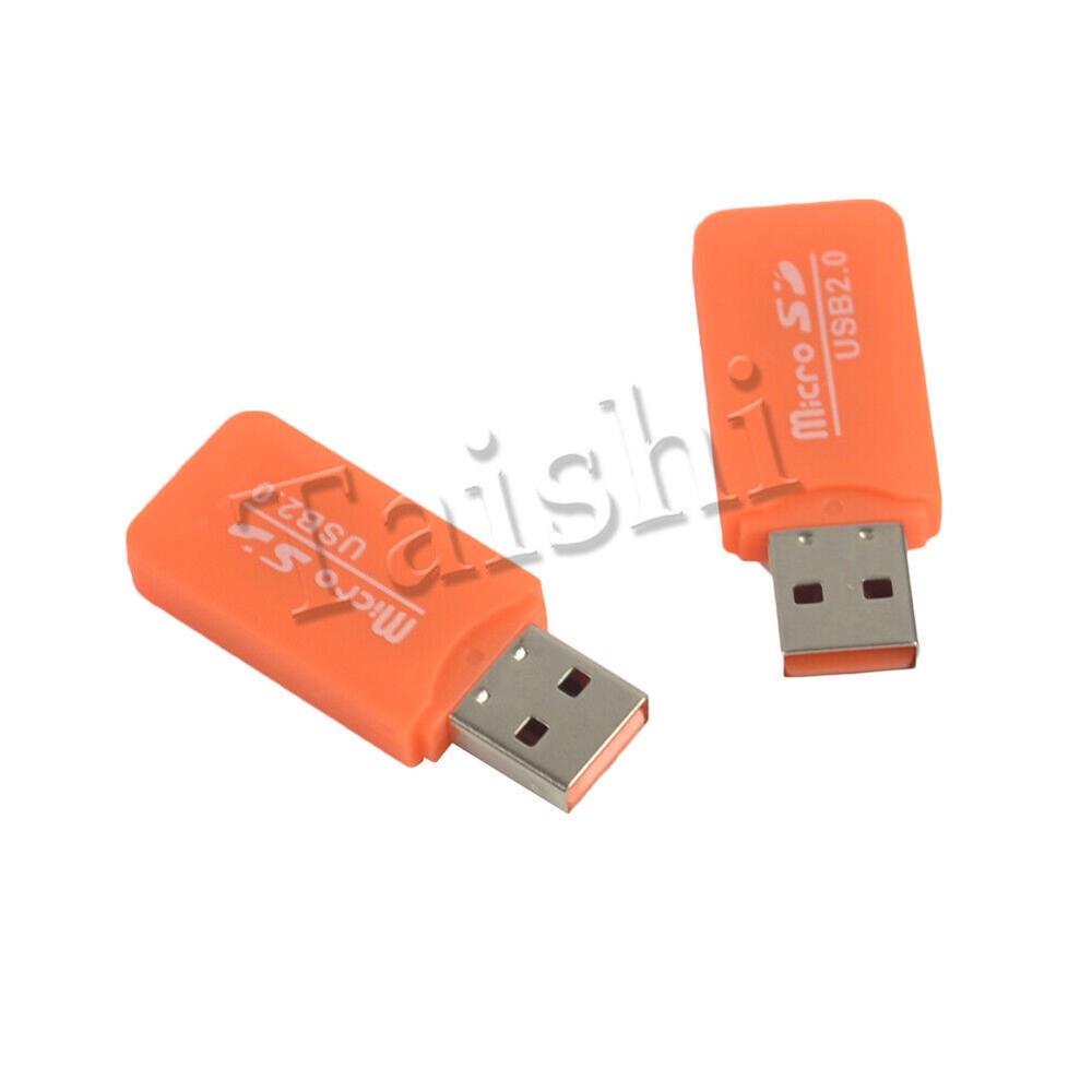 2pcs USB 2.0 Card reader Micro SD Card Reader Adapter Micro SD SDHC TF T-Flash