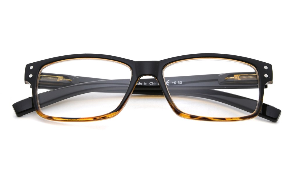 Eyekepper 5 pack Retro Reading Glasses with Spring Hinges Men Include Sunglasses