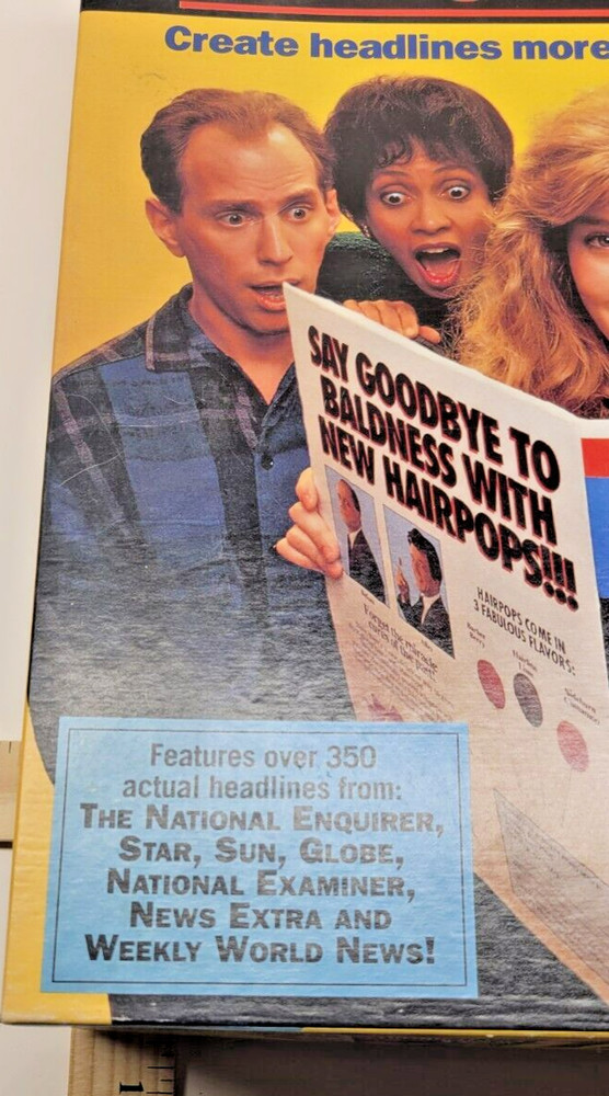 TABLOID TEASERS BOARD GAME #3655 1991