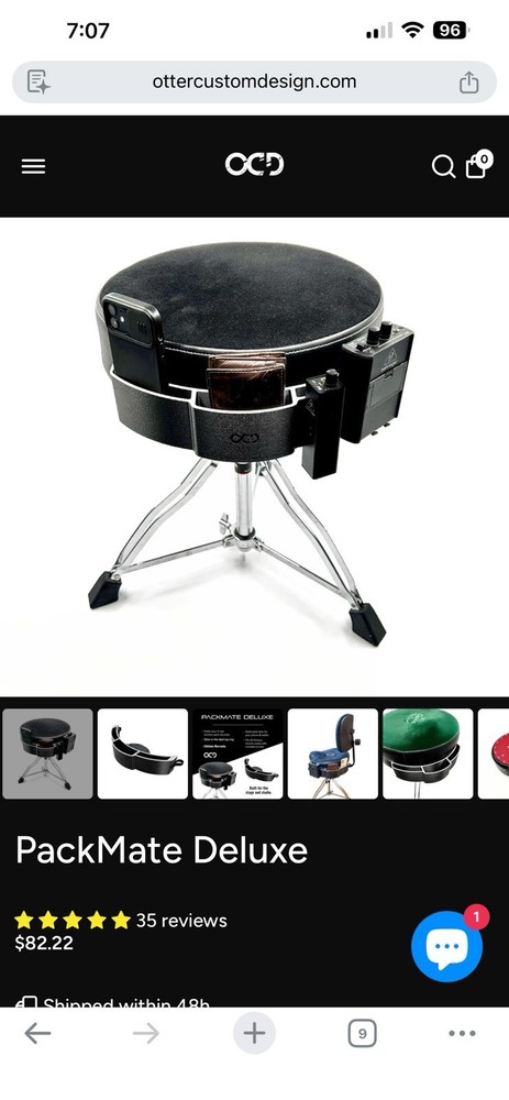 OCD Drum Throne Pack mate Delux