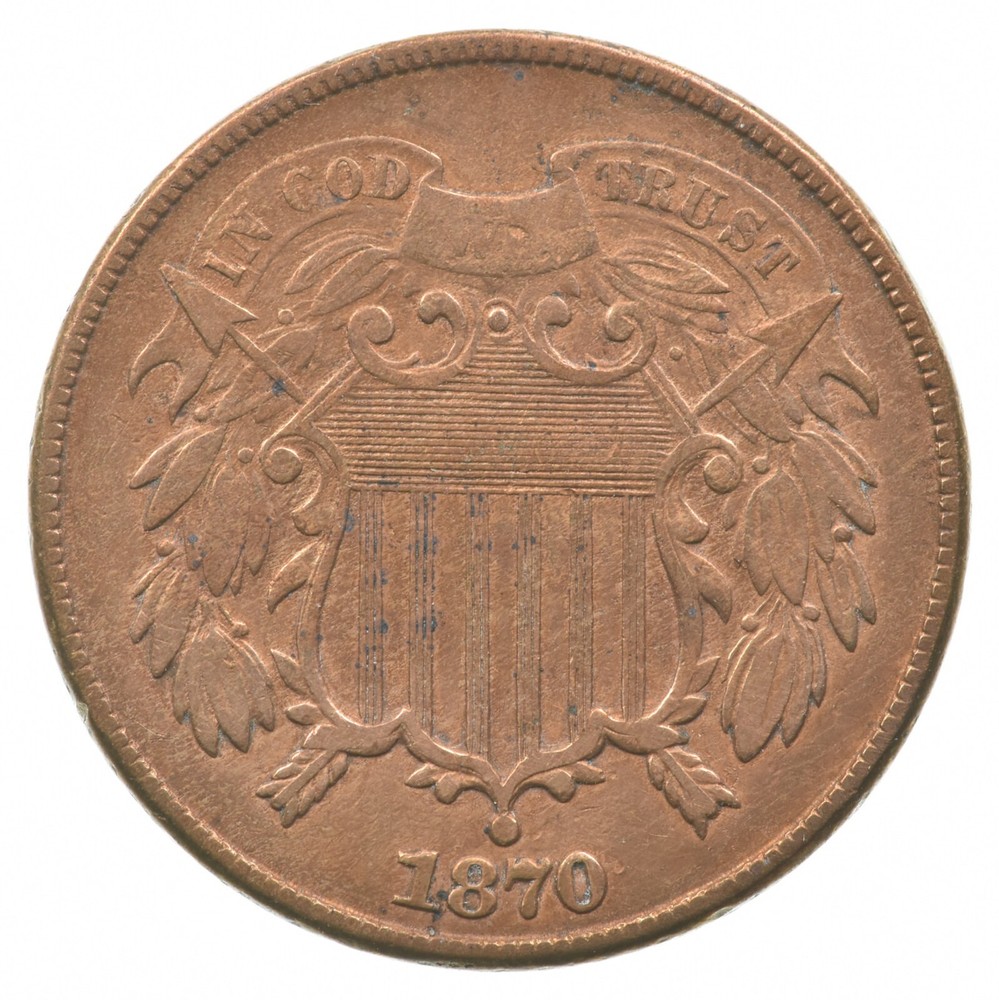 1870 Two Cent Piece *7295