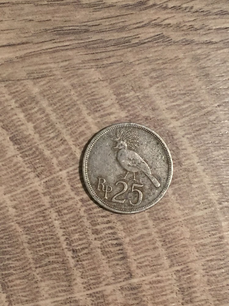 1971 Indonesia 25 Rupiah Coin
