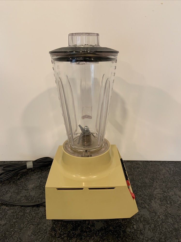 Vintage Rival Model 933 Solid State Control 7 Speed Blender W/ Touch Blend WORKS
