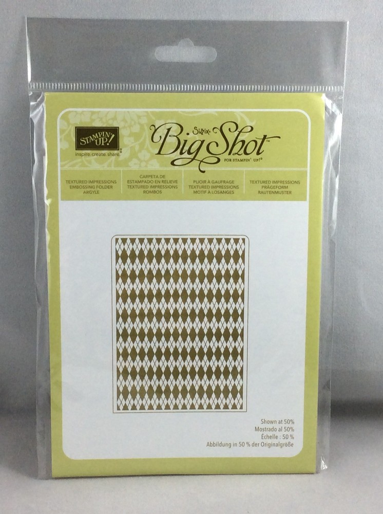 ARGYLE EMBOSSING FOLDER New Stampin Up