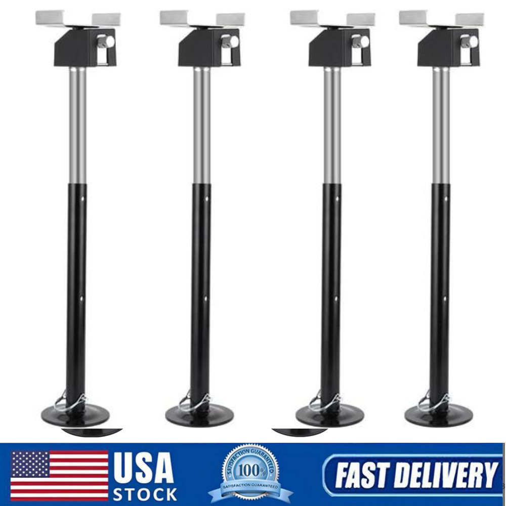 4 PACK RV Slide Out Camper Stabilizer Jacks Support 5000lbs Adjustable 21" - 34"
