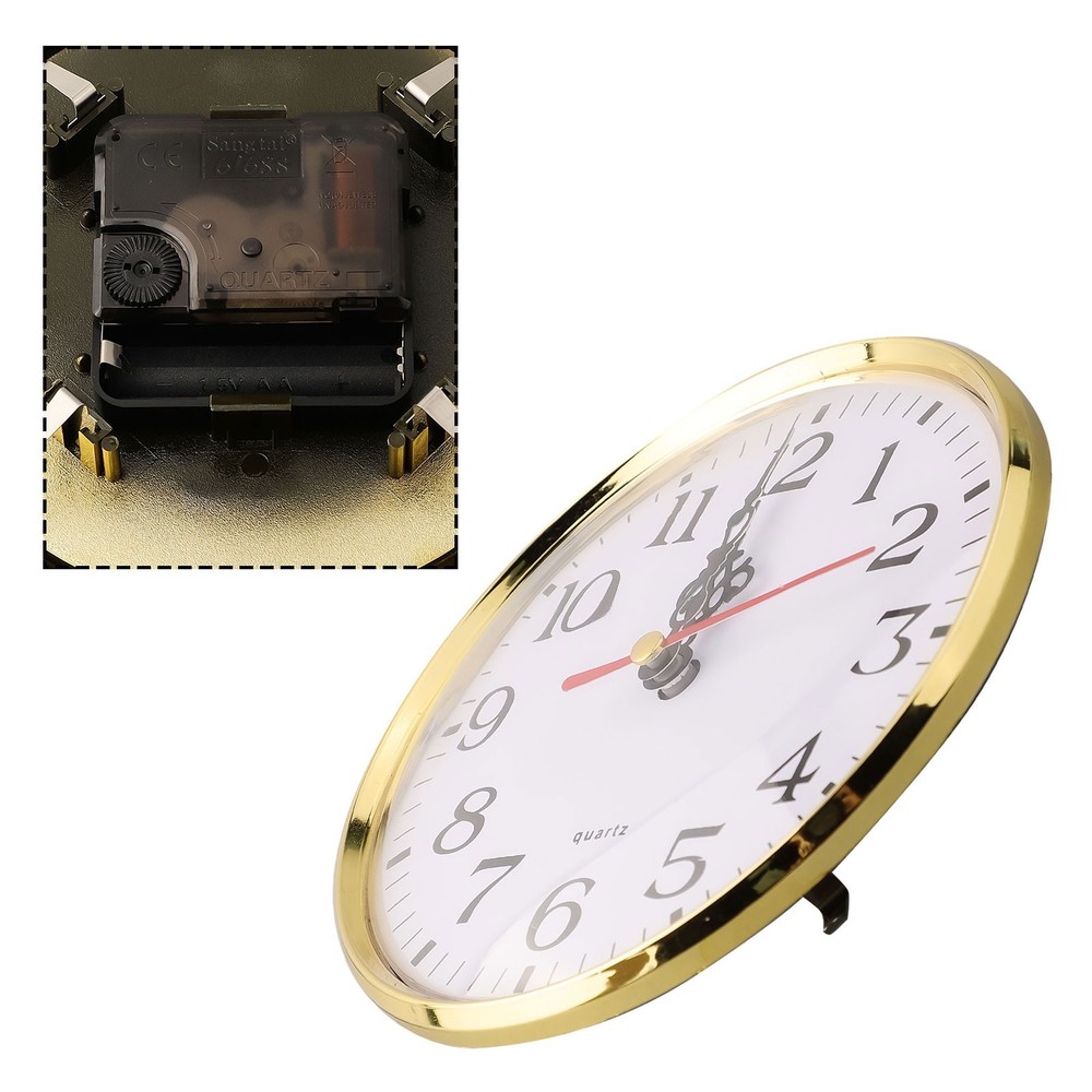 Clear Arabic Numerals Quartz Clock Insert Compact and Lightweight Design