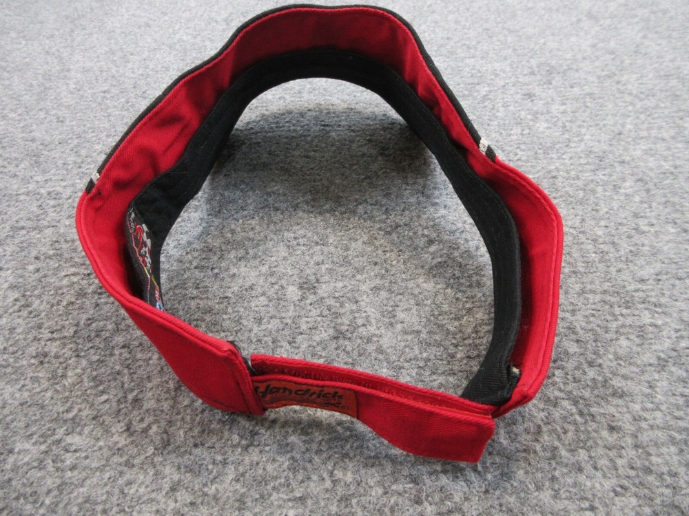 Jeff Gordon Hat Cap Strap Back Visor Black Red Nascar Outdoors Racing