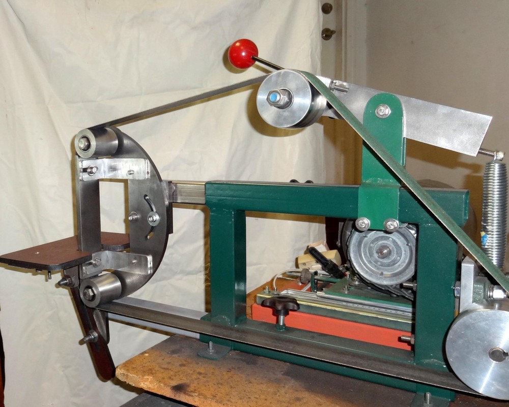 Belt Sander Idle and Tracking Wheel Assembly. [Updated Design]