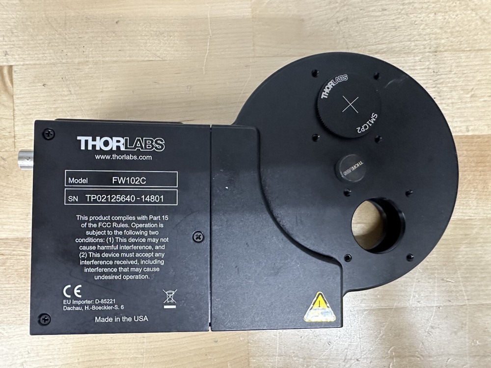 Thorlabs Motorized Optical Filter Wheel FW102C w/ 2 Positions