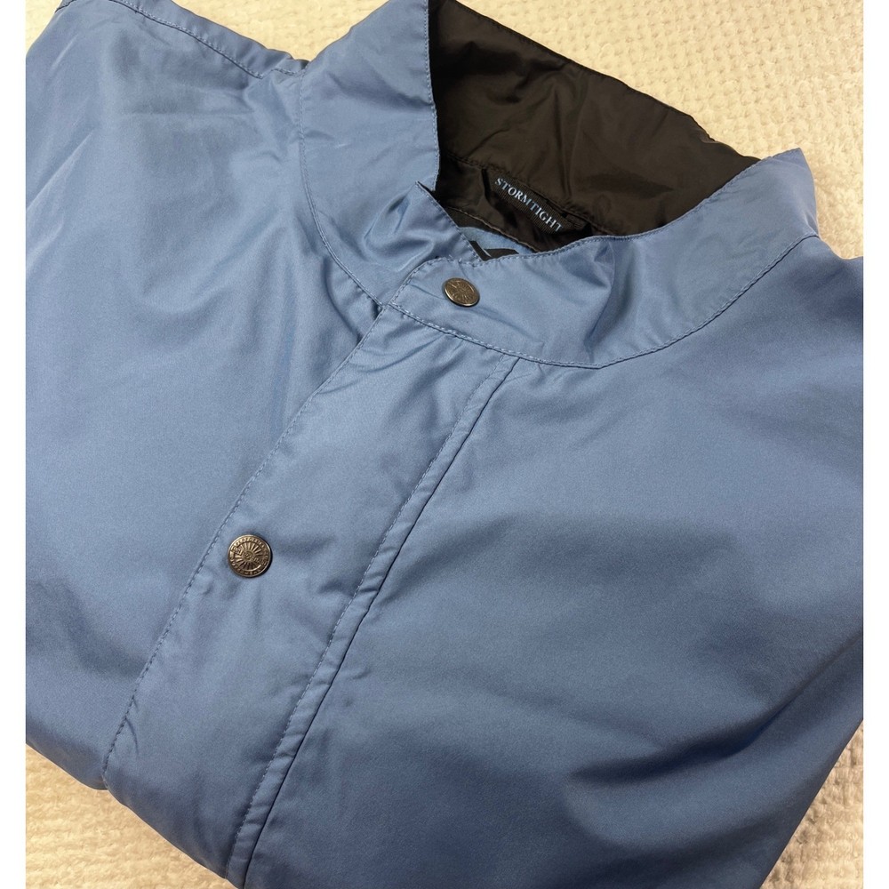 Sun Mountain Golf Pullover Short Sleeve Windbreaker Jacket Lightweight Blue