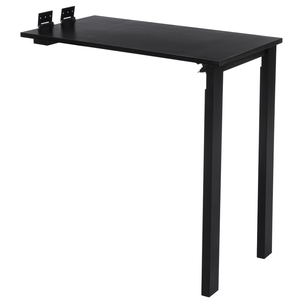 75*40cm Black Folding Dining Table Wall Mounted Folding Table For Home Offices