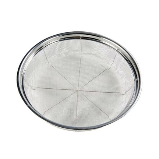 Fine Mesh Strainer for Kitchen, Stainless Steel Colander Φ：9.84 inch Flat Shape