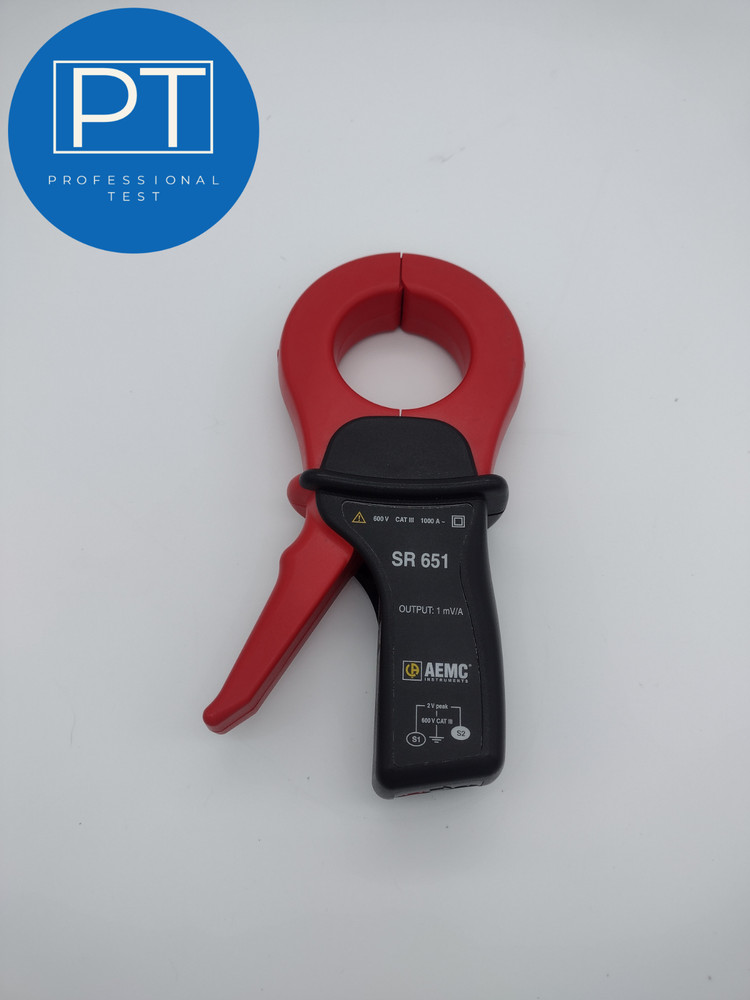 AEMC SR651 AC CLAMP / CURRENT PROBE 1000A  (OUTPUT : 1mv/A) || TESTED