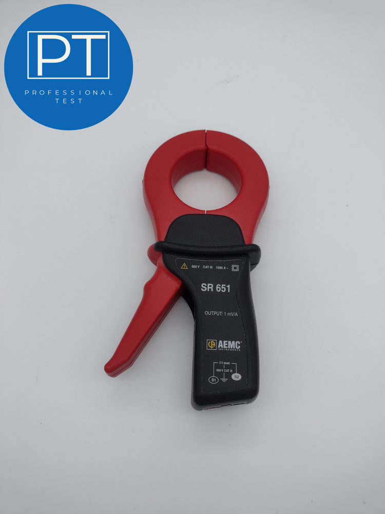 AEMC SR651 AC CLAMP / CURRENT PROBE 1000A (OUTPUT : 1mv/A) || TESTED