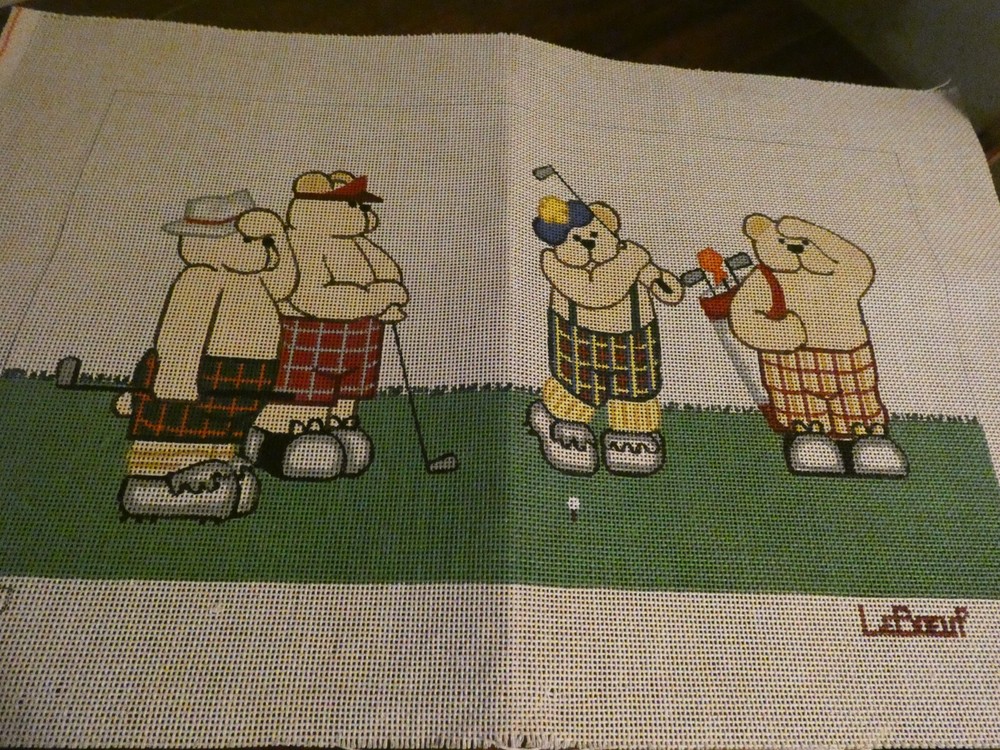 Golf Needlepoint Canvas LeBoeuf