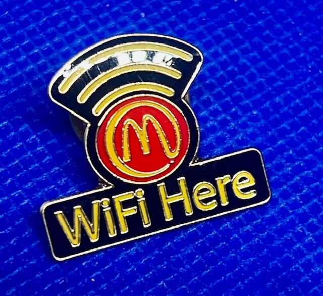 McDonald's WiFi Here Collectible Lapel Pin