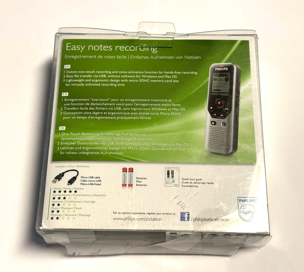 Philips Voice Tracer DVT1200 Digital Recorder