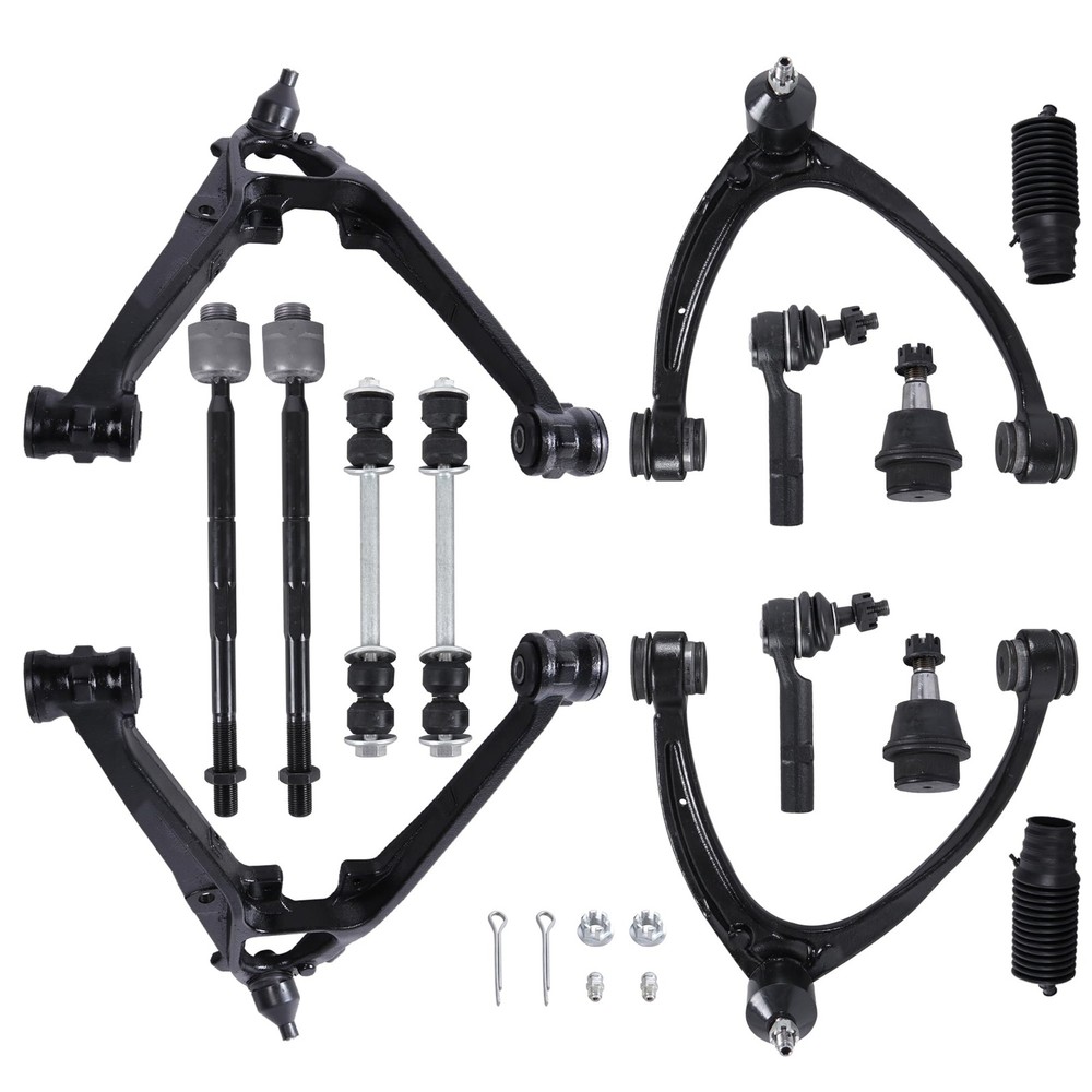 Front Suspension kit Upper/Lower Control Arm with Lower Ball Joints Compatible