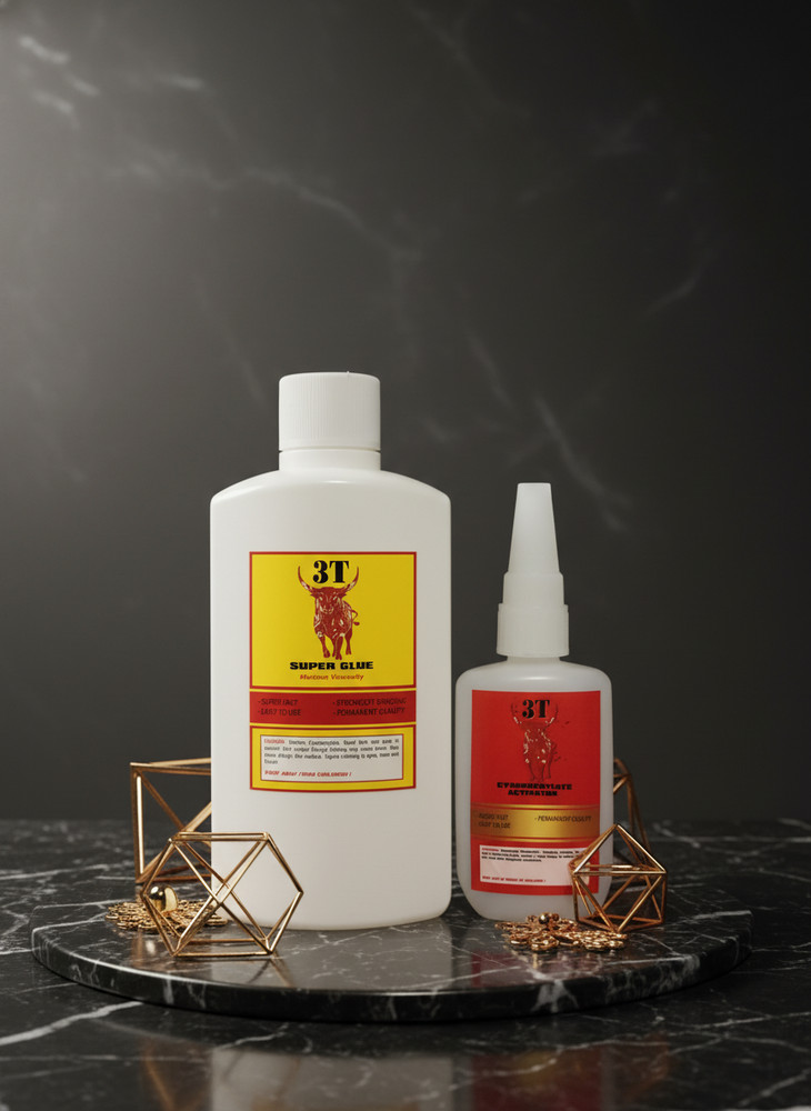 Medium CA Glue 8 oz bottle + Activator 2 oz bottle 