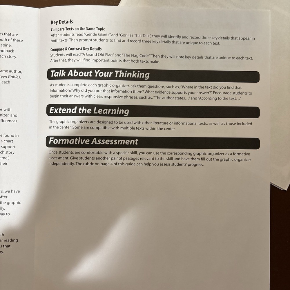 What’s The Point Comparing Text Center Grade Three