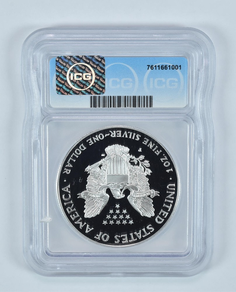 1996-P American Silver Eagle PR70 DCAM ICG