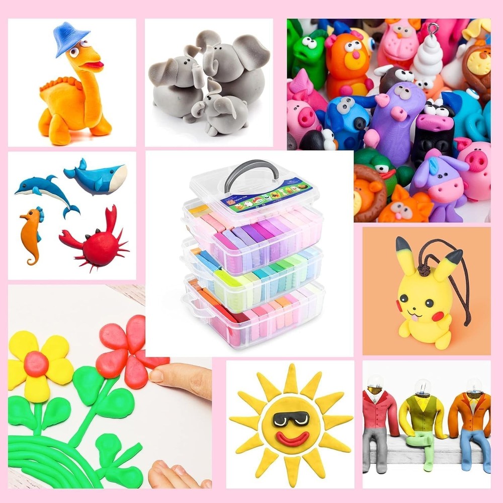 DIY Polymer Clay Kits with 82 Accessories
