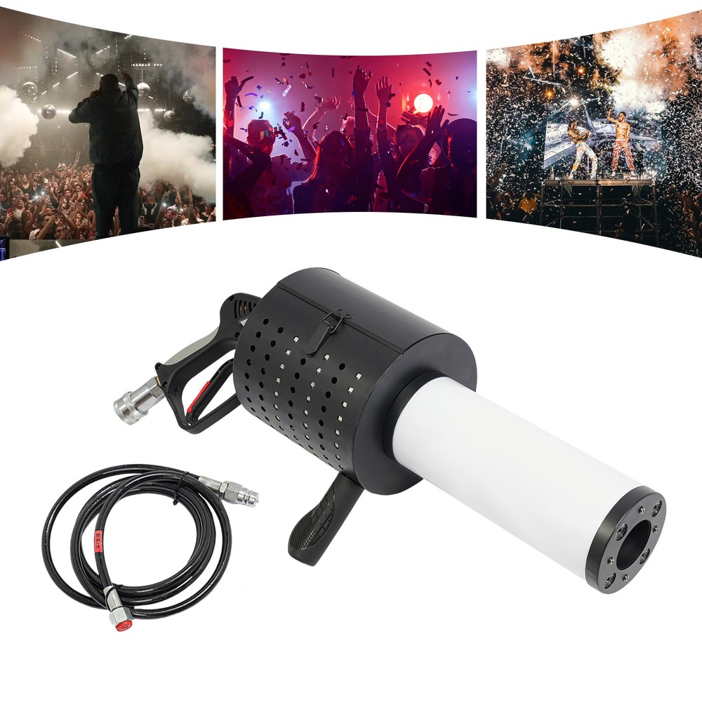 Handheld CO2 Jet Confetti Machine, LED Confetti Gun, Handheld LED Confetti Gun