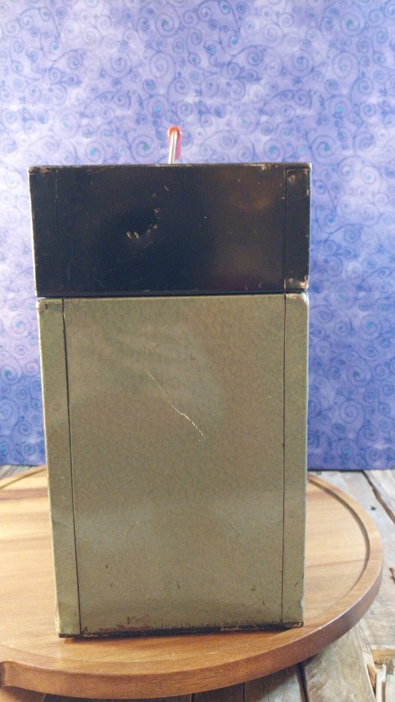 Old Metal Locking Box LOCK BOX SAFE PAPER FILE STORAGE