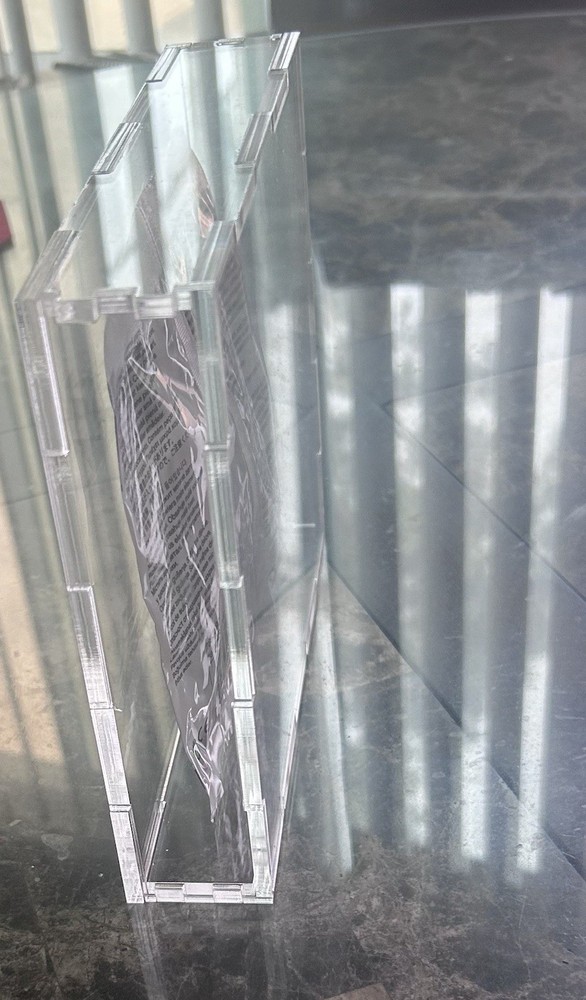 acrylic display case (Poly Bag Not Included)