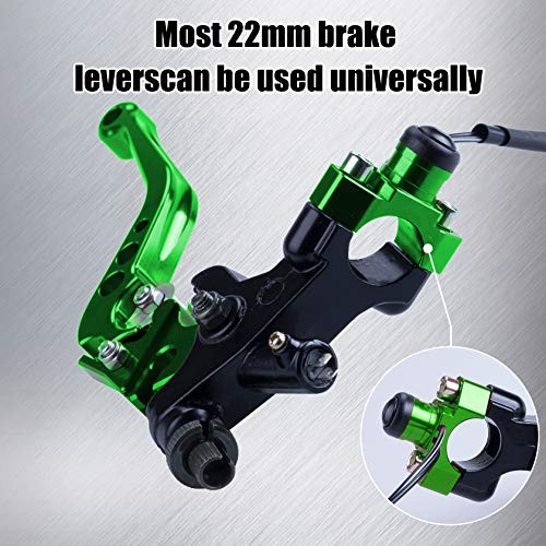 CNC Universal Motorcycle Engine Stop Start Kill with Mounting Backplate Green