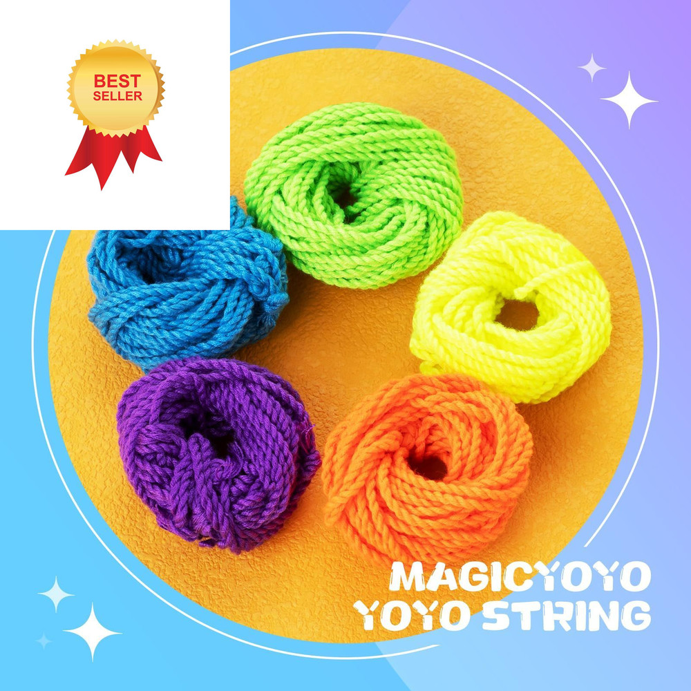 25 Pack Yoyo Strings - Professional Polyester Replacement Small, Multicolored