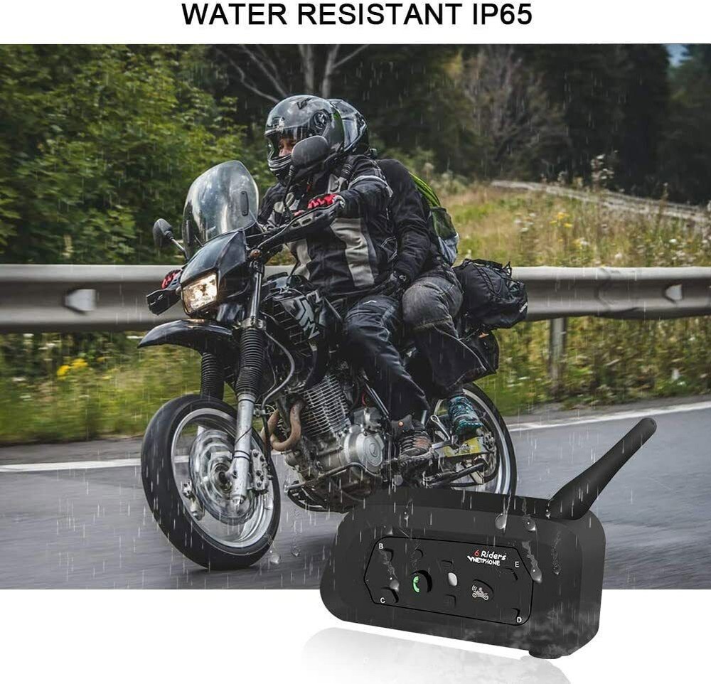1/2X V6 BLUETOOTH MOTORCYCLE HELMET INTERCOM INTERPHONE HEADSET INTERCOMUNICADOR