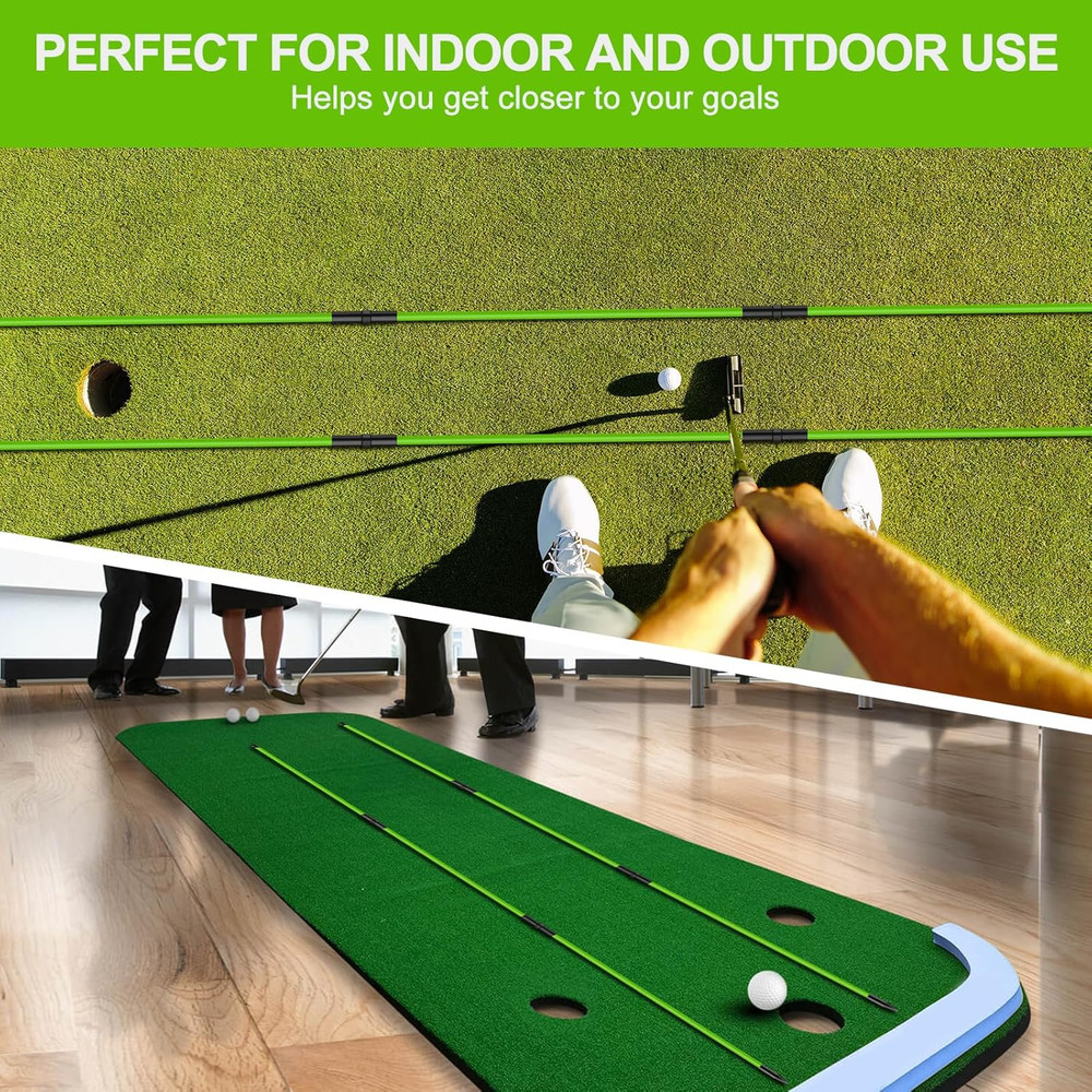 Golf Alignment Sticks 2 Pack,Golf Alignment Rods Upgraded 48" Collapsible Golf P