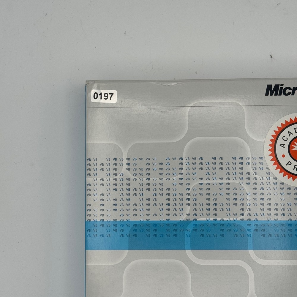 Vintage Microsoft Visual Basic .NET Standard Academic 2002 Full Set CDs Guides