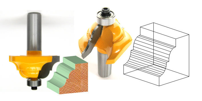 1 pc 1/2" SH Classical Table Edge Forming Router Bit sct-888