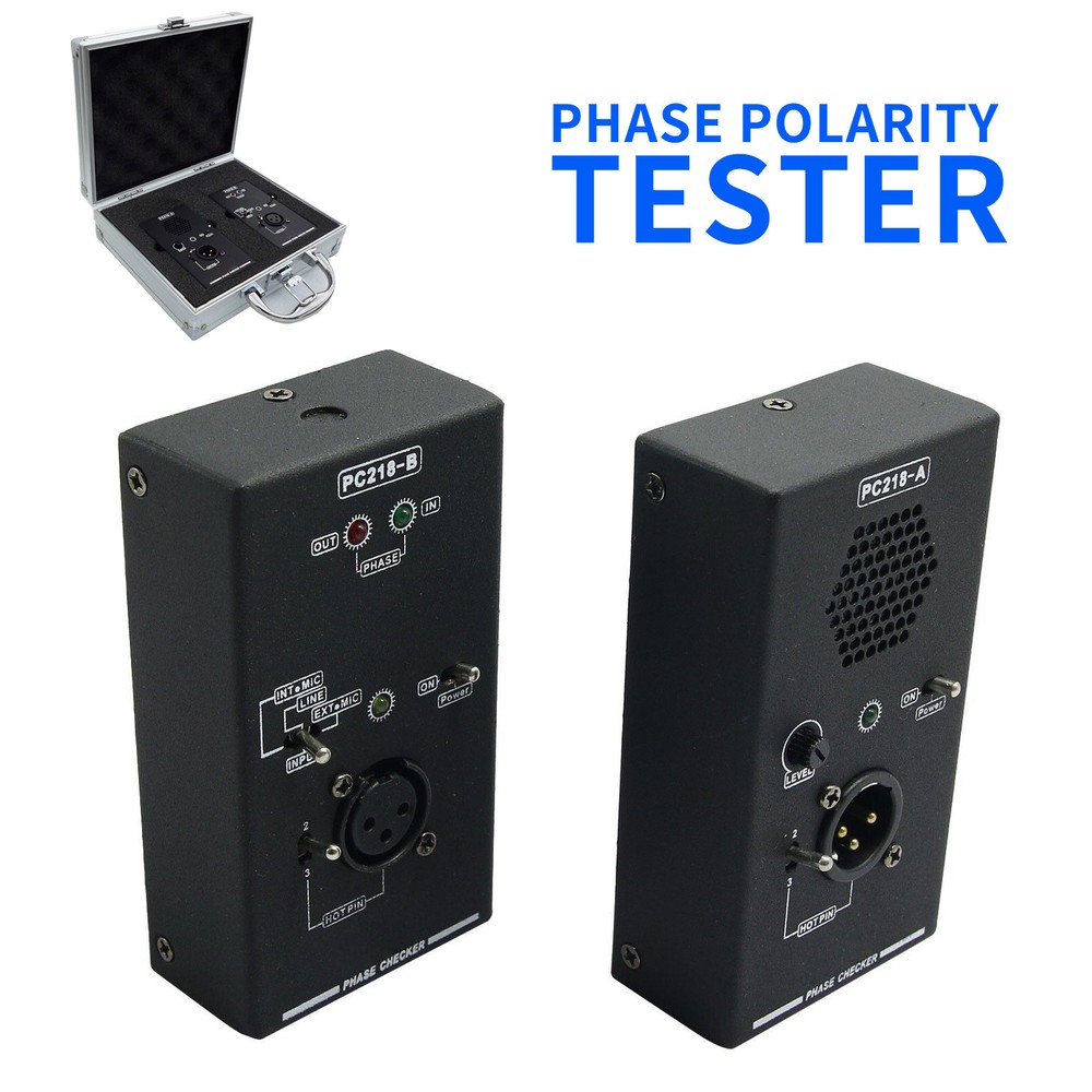 PC218 Phase Polarity Checker Detector for Audio Speaker Microphone Test Kit