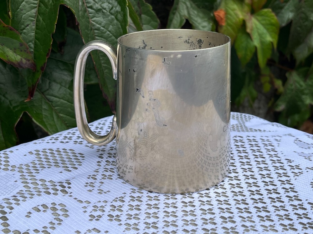 Vintage silver plated Golf Cup. dated 1957.
