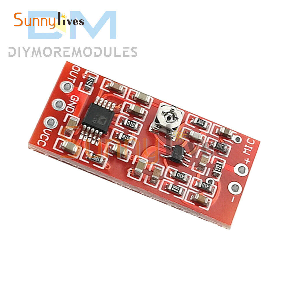 MAX4466 Electret Microphone Preamplifier Module W/ SSM2167 Voice Compression