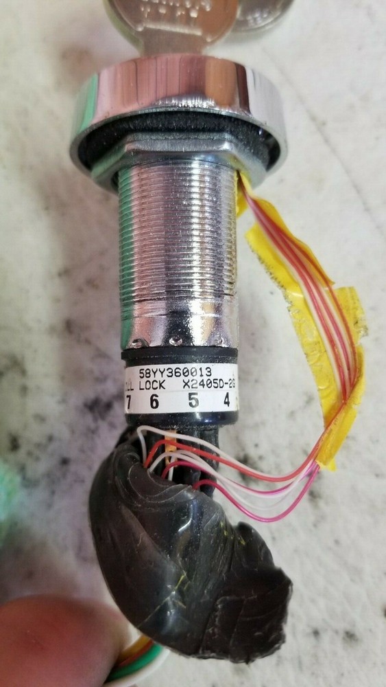 3 Position Key Switch With Red Indicator Lights, Grayhill rotary switch