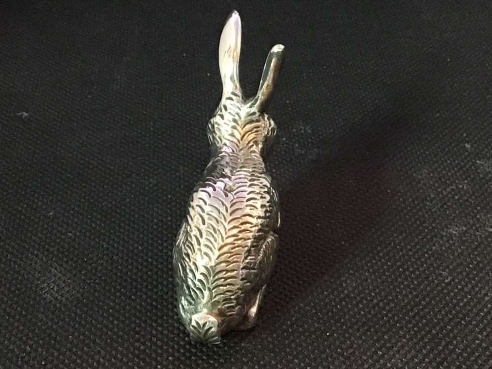 Solid silver rabbit Figure 51 grams
