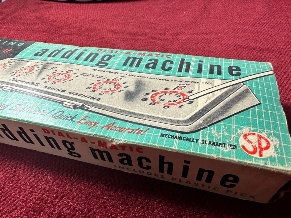Sterling Dial-A-Matic “add- It” Automatic Mechanical Adding Machine #567