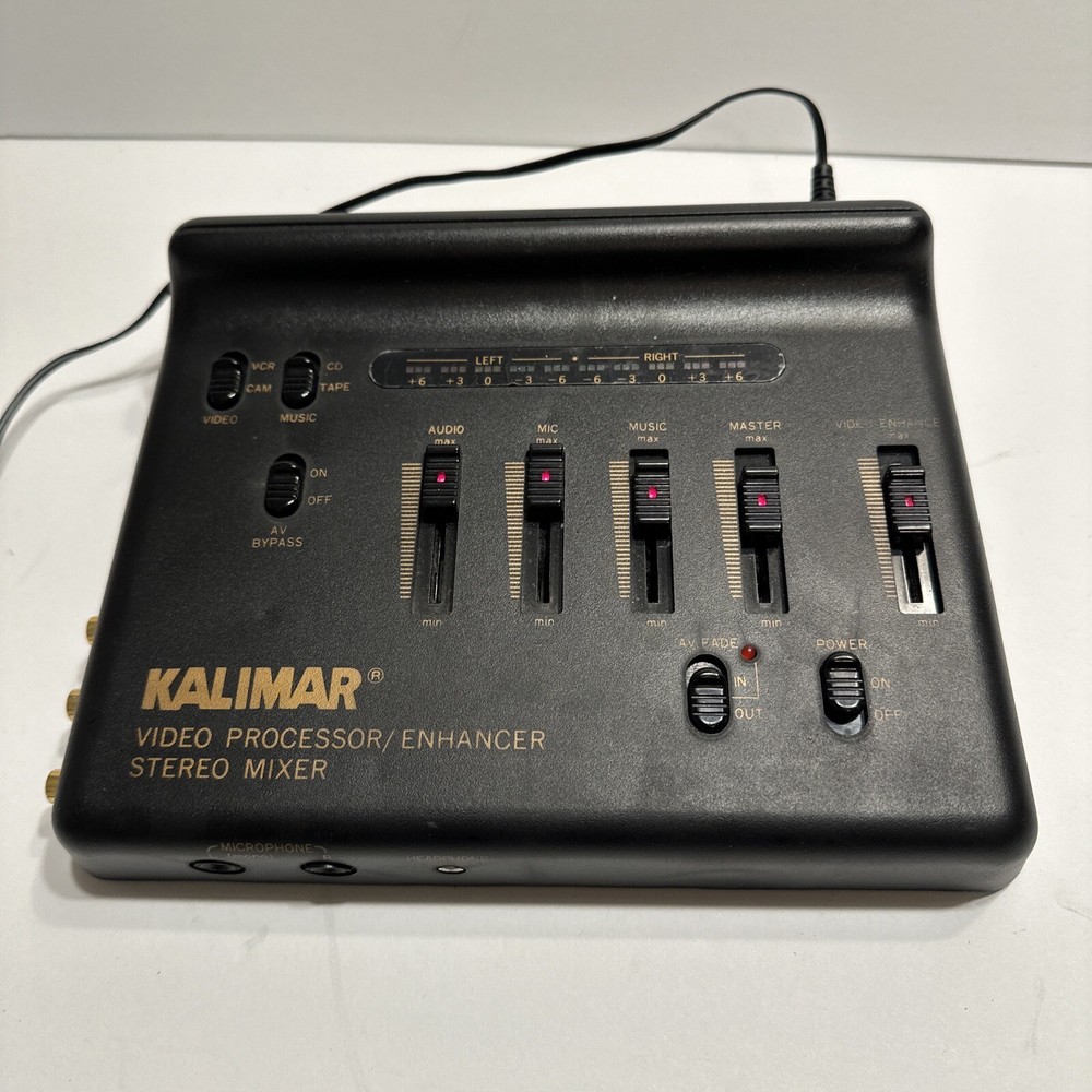 Kalimar Video Processor/Enhancer Stereo Mixer RARE Tested