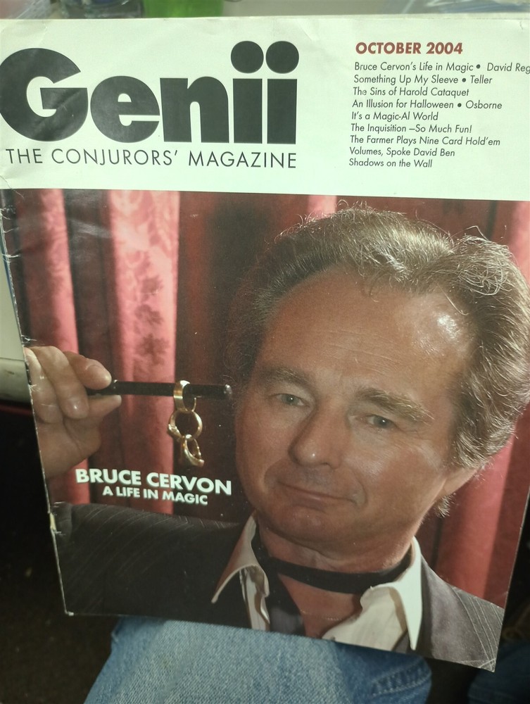 Bruce Cervon Genii Magazine Issue October 2004