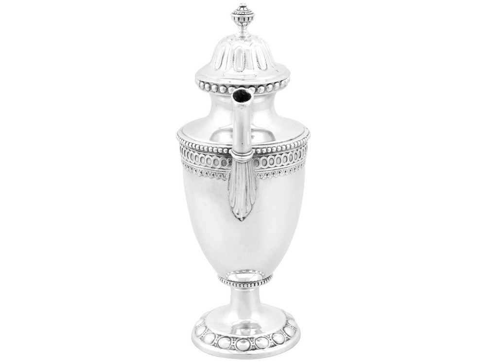 Antique German Silver Coffee Pot