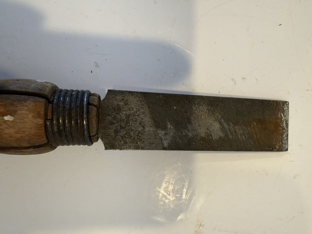 Vintage Nicholson Chisel With Wood Handle
