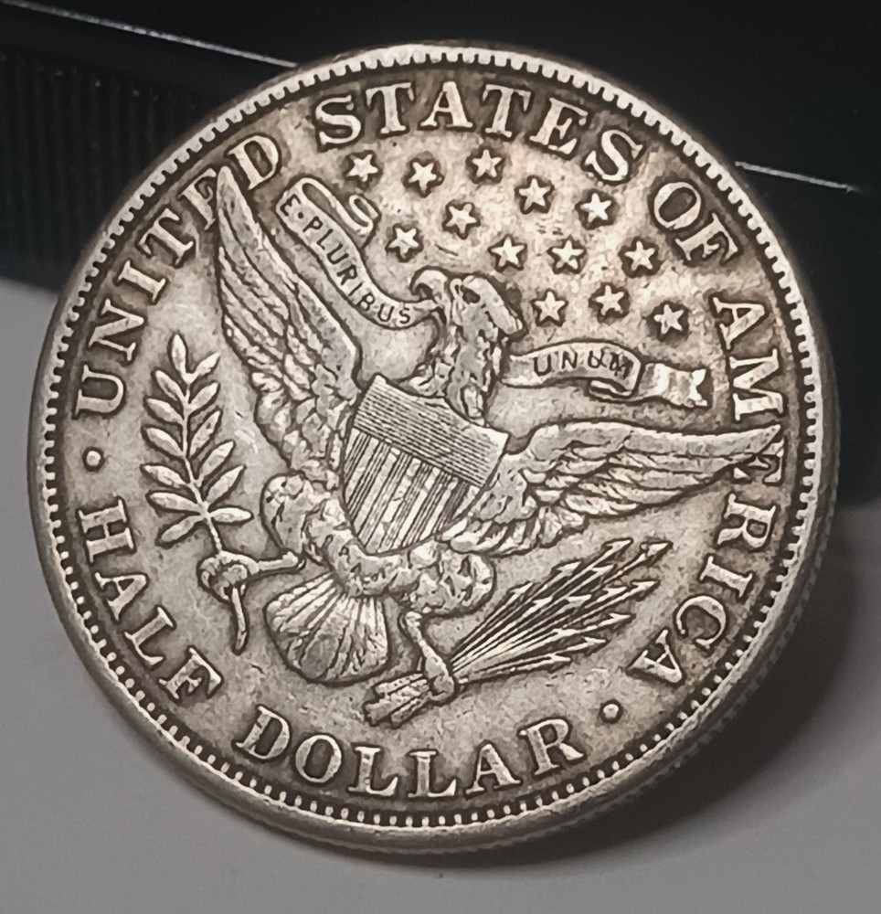 1908 P BARBER HALF DOLLAR VF/XF