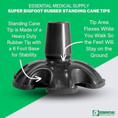 Self Standing Replacement Cane Tip Flexible Rubber Walking Stick