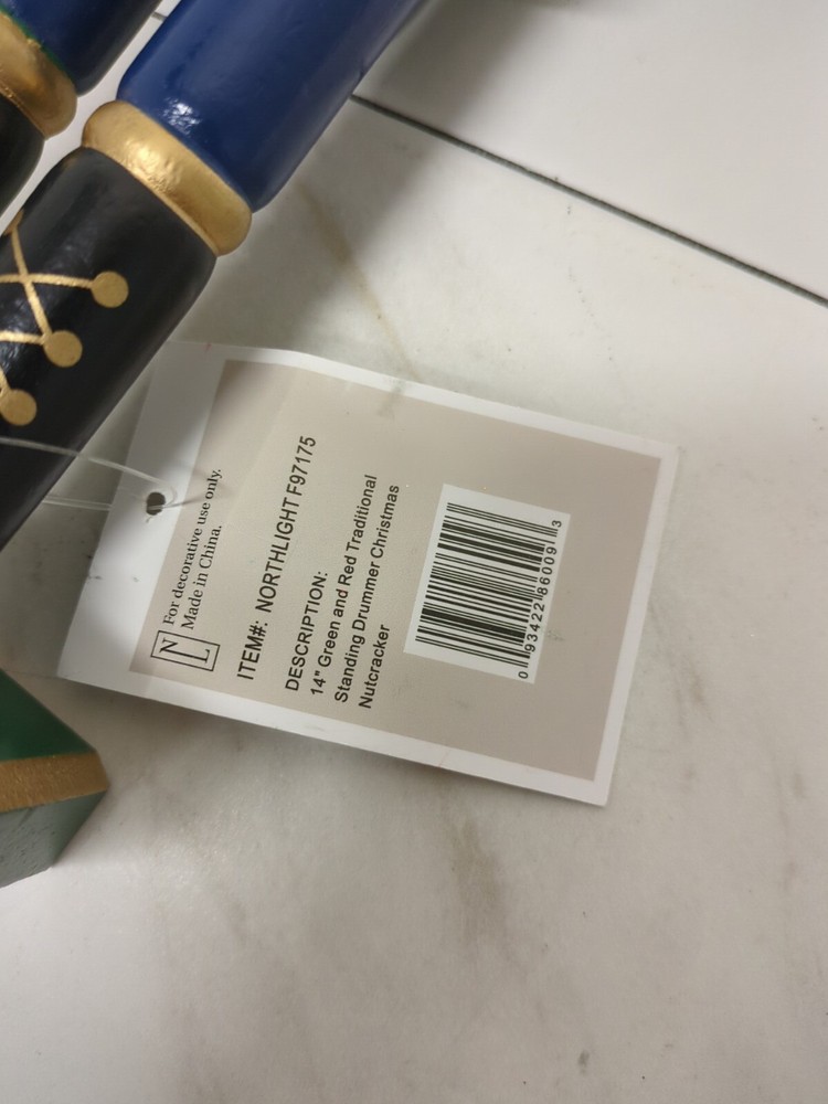 Northlight Standing Nutcracker Drumer Christmas Tabletop Decoration- NEW!