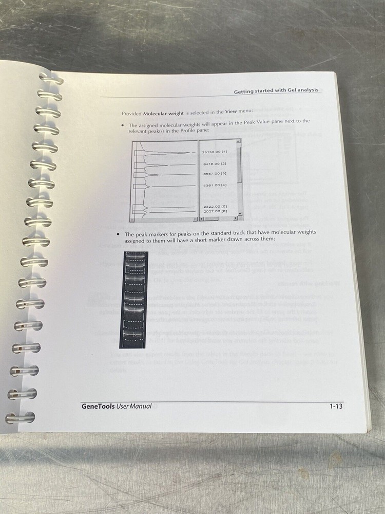Hitachi Genetic Systems Gene Tools - Users Guide /Instructions Book