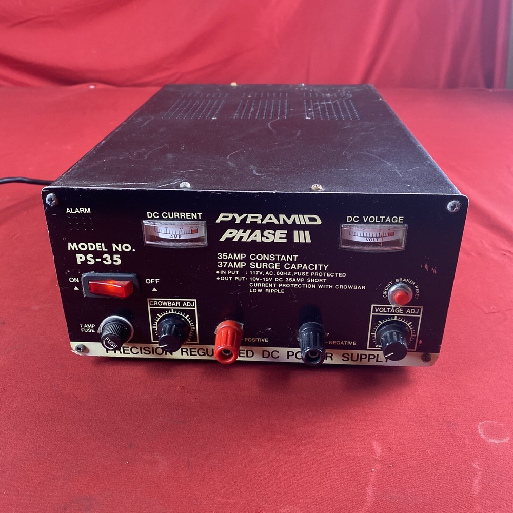 Pyramid Phase III (Model PS-35) Precision Regulated DC Power Supply - Untested!